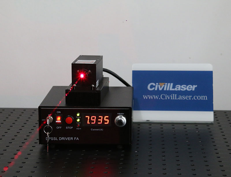 671nm 1000mw Rojo Láser DPSS solid state laser
